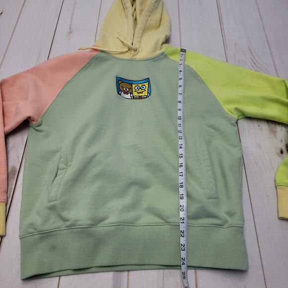 Teddy Fresh Spongebob colorblock hoodie neon pastel green - Picture 2 of 9